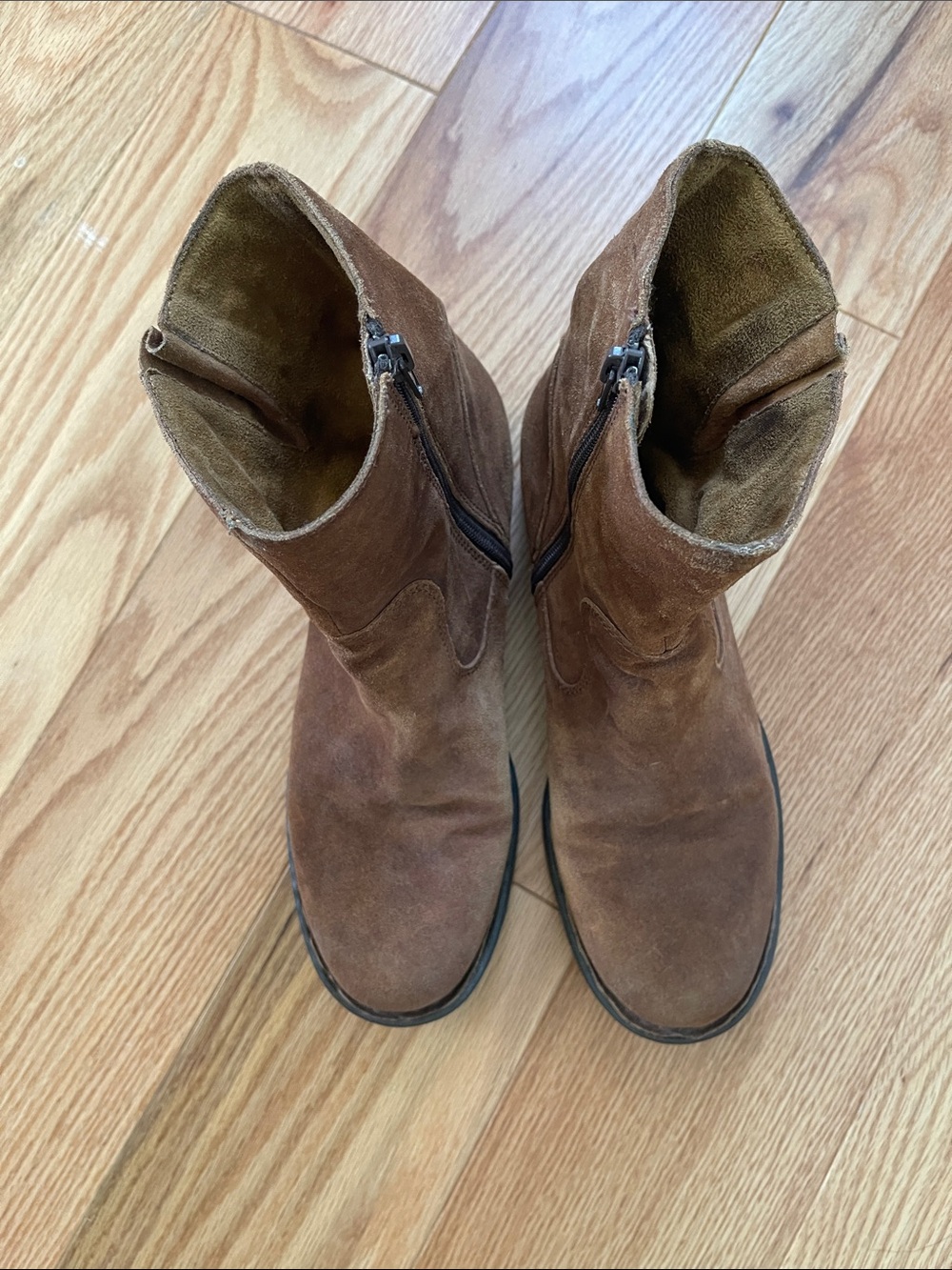 Born Brown Suede Ankle Boots - Picture 3 of 14